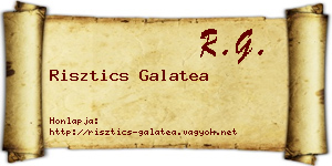 Risztics Galatea névjegykártya